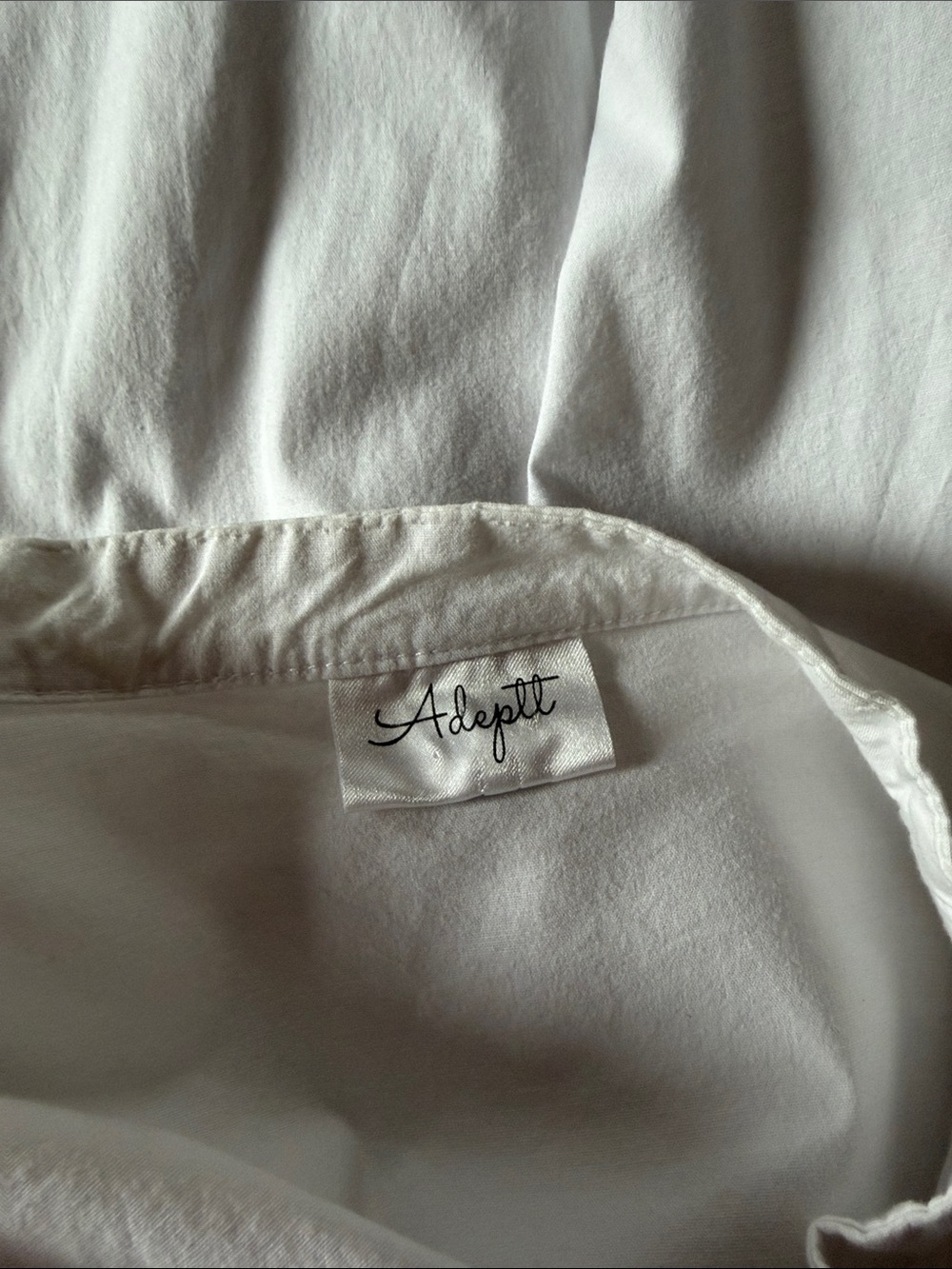 White Ruffle Front Pullover Blouse - Picture 5 of 5